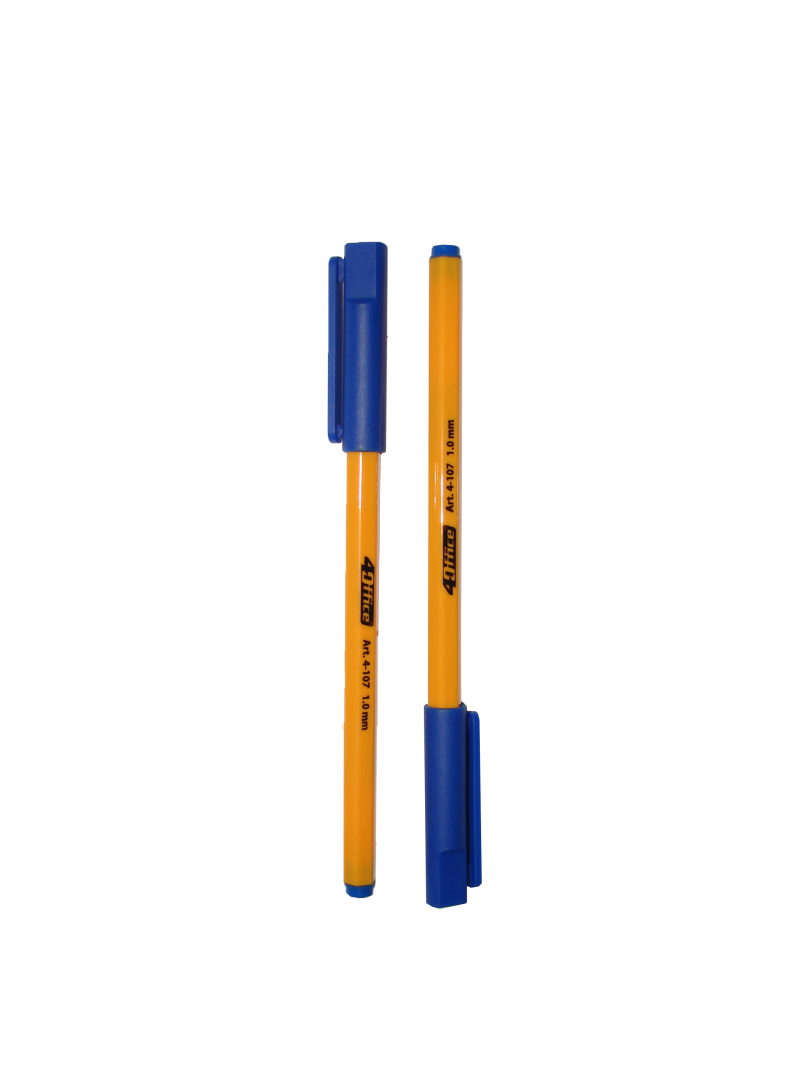 Ручка шариковая, ECONOMIX YELLOW PEN, красная